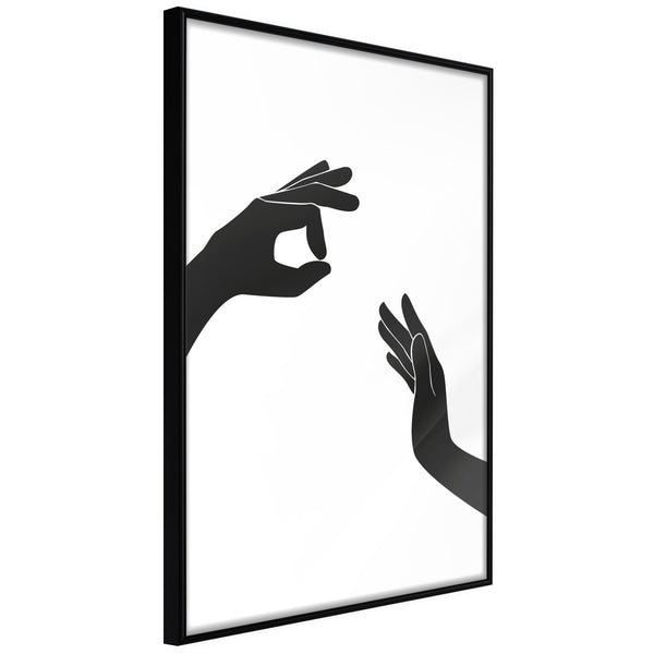 Poster - Language of Gestures I  - zwart