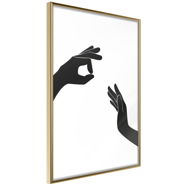 Poster - Language of Gestures I  - goud