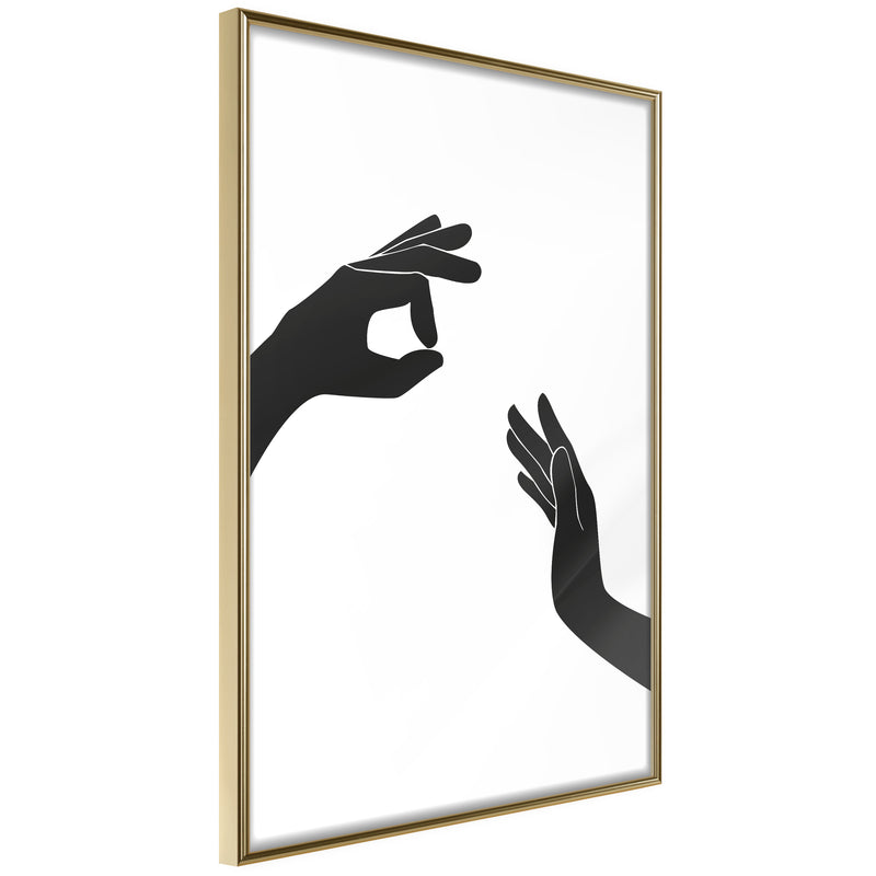 Poster - Language of Gestures I  - goud