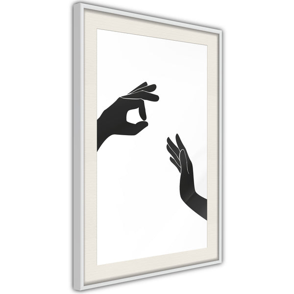 Poster - Language of Gestures I  - wit passepartout