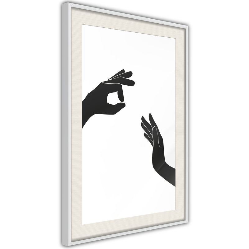 Poster - Language of Gestures I  - wit passepartout