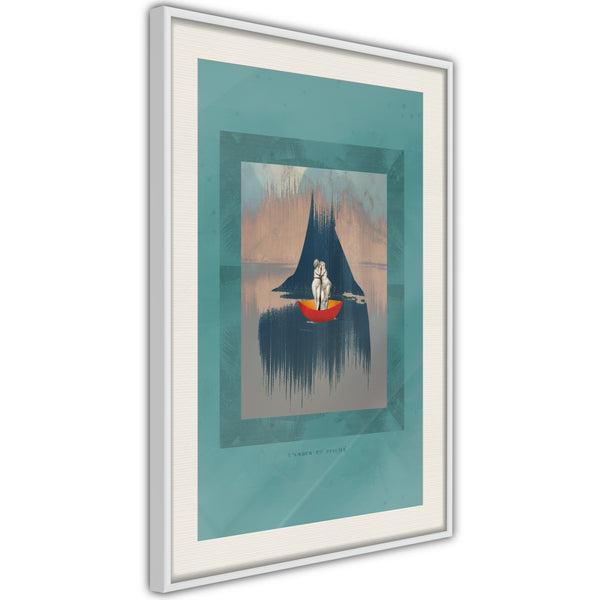 Poster - Cupid and Psyche  - wit passepartout