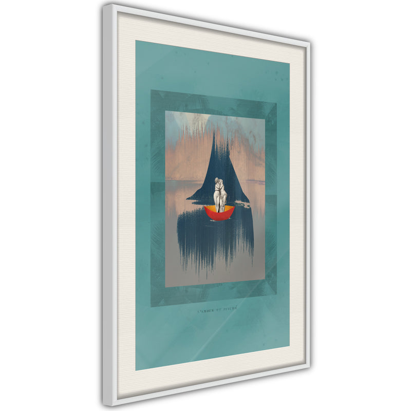 Poster - Cupid and Psyche  - wit passepartout