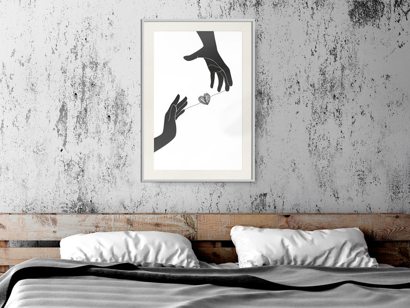 Poster - Instant Connection  - wit passepartout