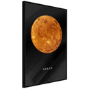 Poster - The Solar System: Venus  - zwart