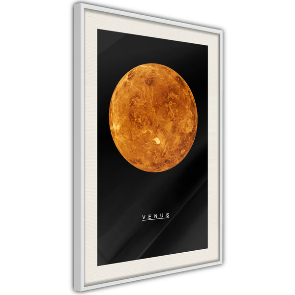 Poster - The Solar System: Venus  - wit passepartout