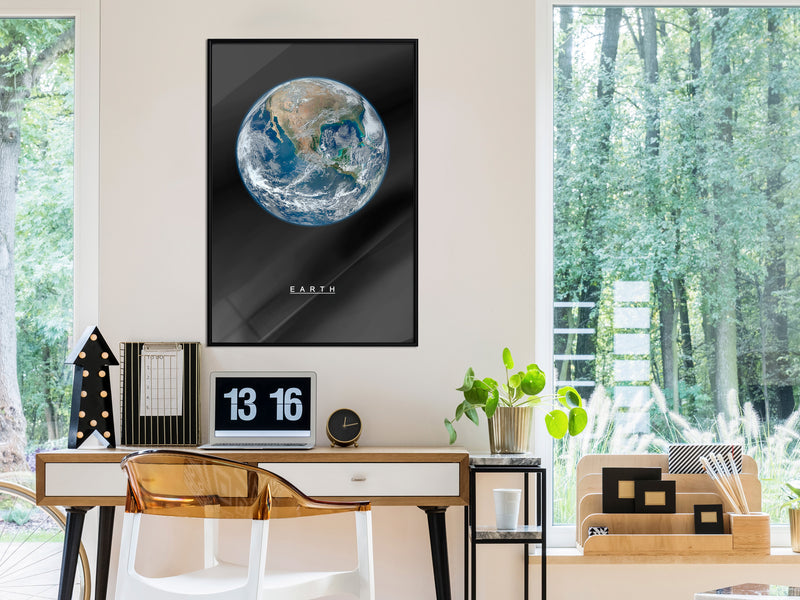 Poster - The Solar System: Earth  - zwart
