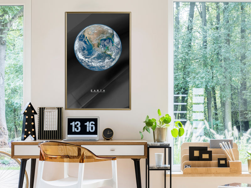Poster - The Solar System: Earth  - goud