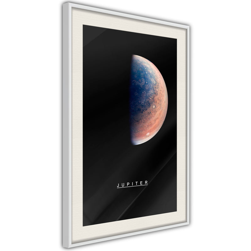 Poster - The Solar System: Jupiter  - wit passepartout