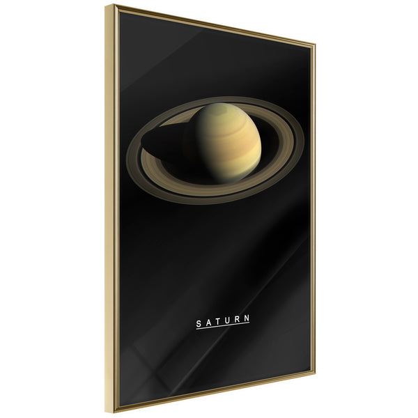 Poster - The Solar System: Saturn  - goud