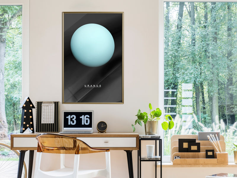 Poster - The Solar System: Uranus  - goud