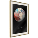 Poster - The Solar System: Pluto  - goud passepartout