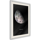 Poster - The Solar System: Moon  - wit passepartout
