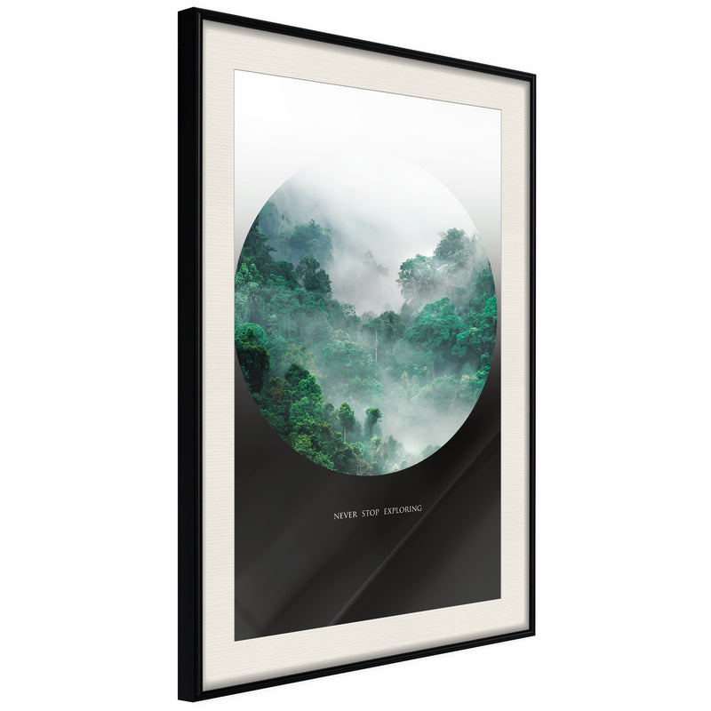 Poster - Explore  - zwart passepartout
