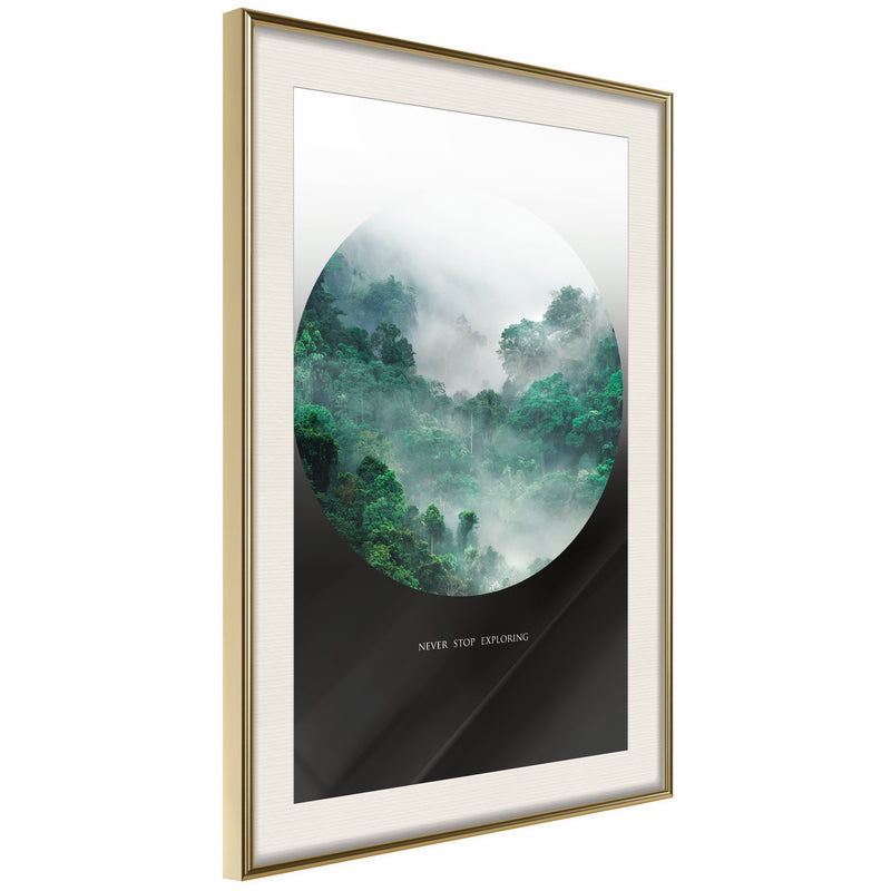 Poster - Explore  - goud passepartout