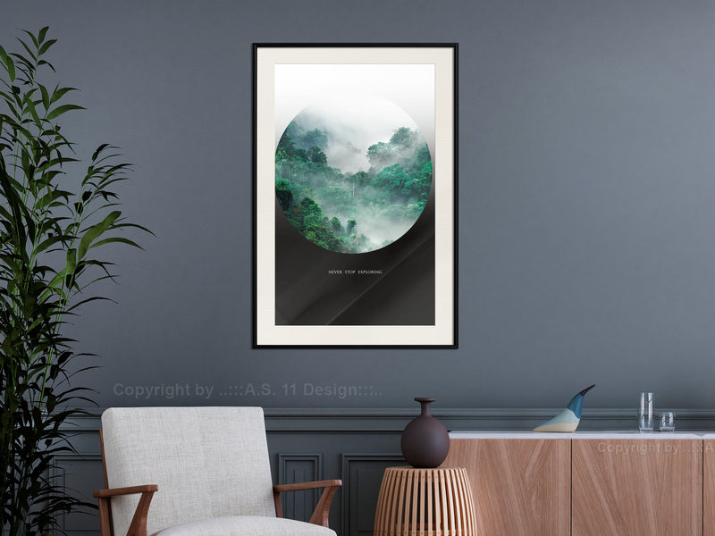 Poster - Explore  - zwart passepartout