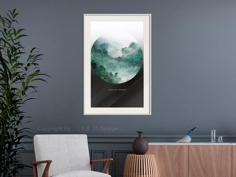 Poster - Explore  - wit passepartout