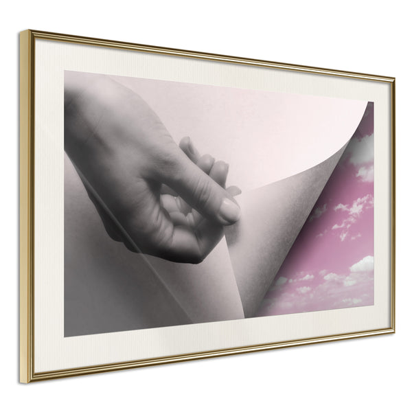 Poster - New Beginning  - goud passepartout