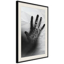 Poster - Electrifying Touch  - zwart passepartout