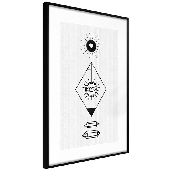 Poster - Intuition  - zwart