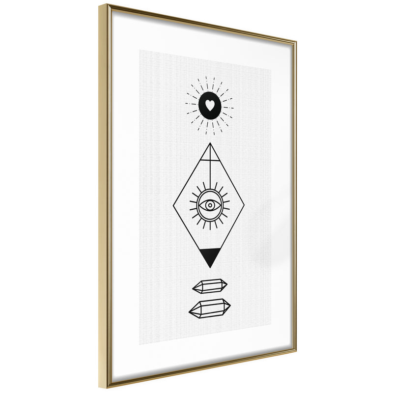 Poster - Intuition  - goud