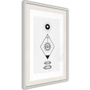 Poster - Intuition  - wit passepartout