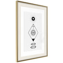 Poster - Intuition  - goud passepartout