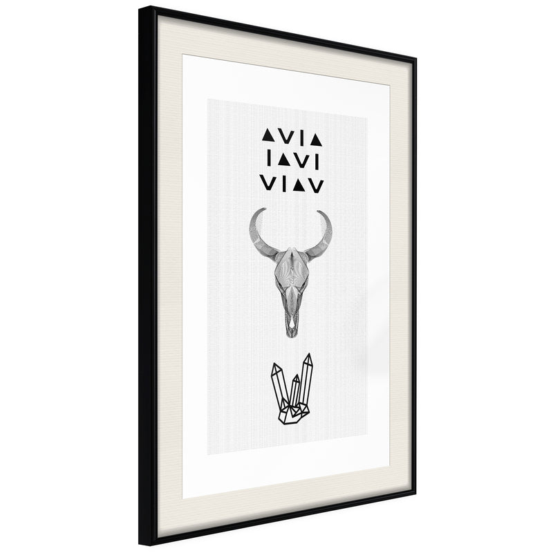 Poster - Spirituality  - zwart passepartout