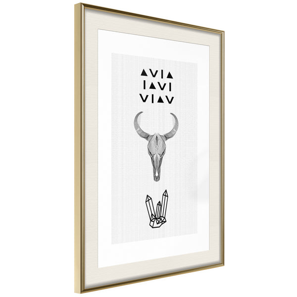 Poster - Spirituality  - goud passepartout