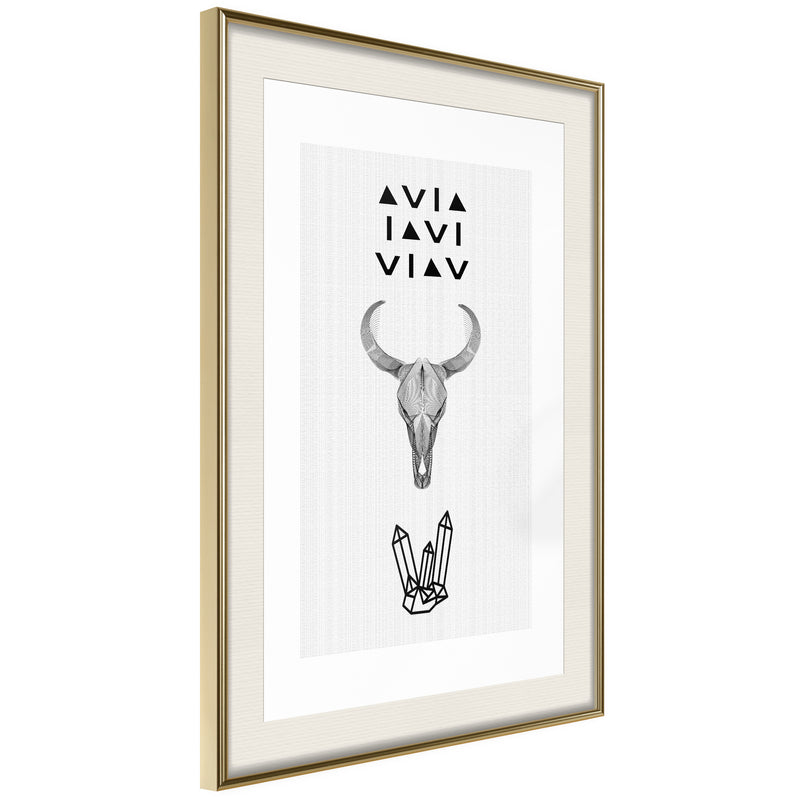 Poster - Spirituality  - goud passepartout