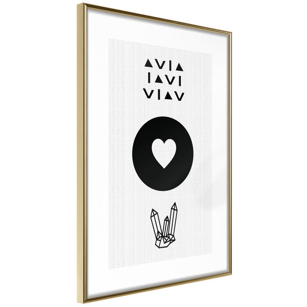 Poster - Kindness  - goud