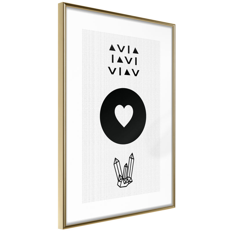 Poster - Kindness  - goud
