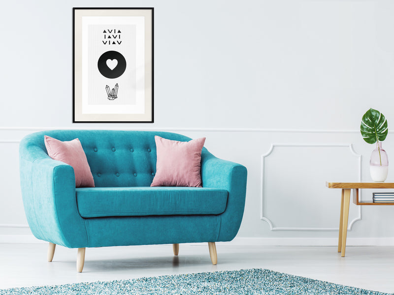 Poster - Kindness  - zwart passepartout