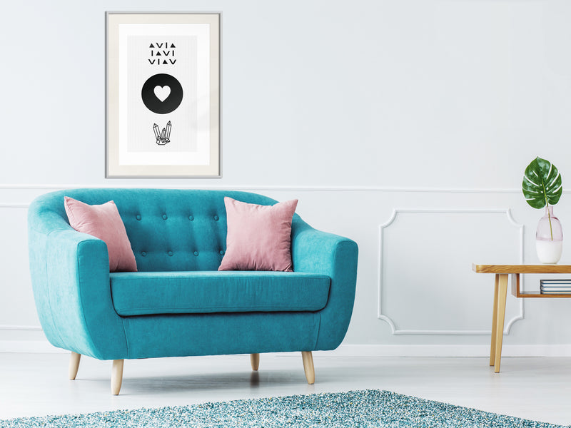 Poster - Kindness  - wit passepartout