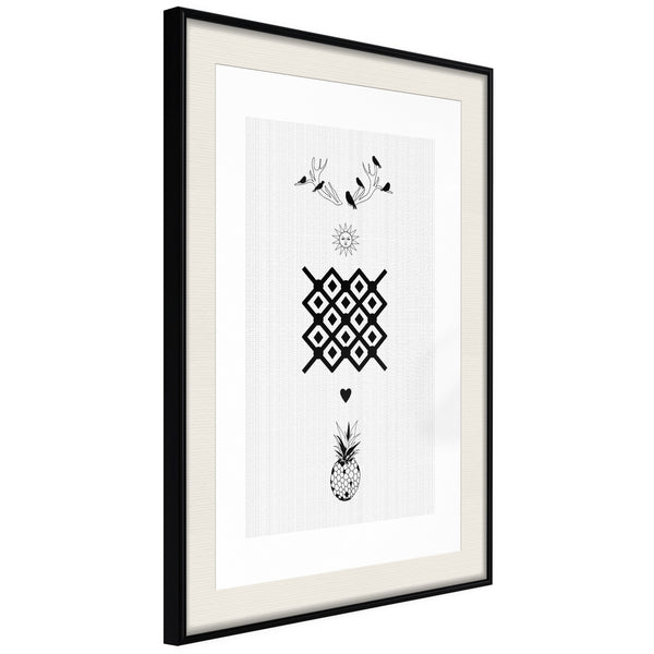 Poster - Creativity  - zwart passepartout