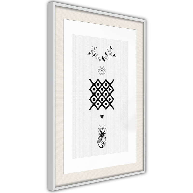 Poster - Creativity  - wit passepartout
