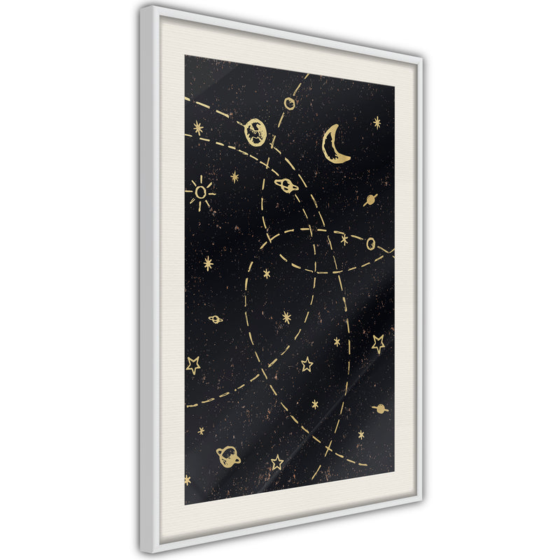Poster - Orbits  - wit passepartout