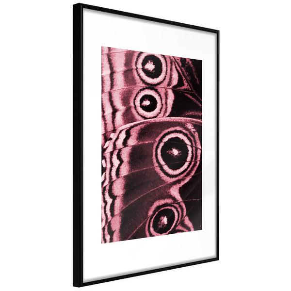 Poster - Butterfly Wings  - zwart
