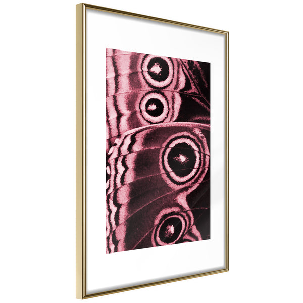 Poster - Butterfly Wings  - goud