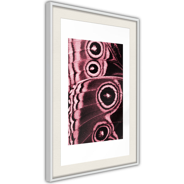 Poster - Butterfly Wings  - wit passepartout