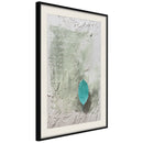 Poster - Floating Leaf I  - zwart passepartout