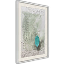 Poster - Floating Leaf I  - wit passepartout
