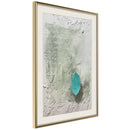 Poster - Floating Leaf I  - goud passepartout