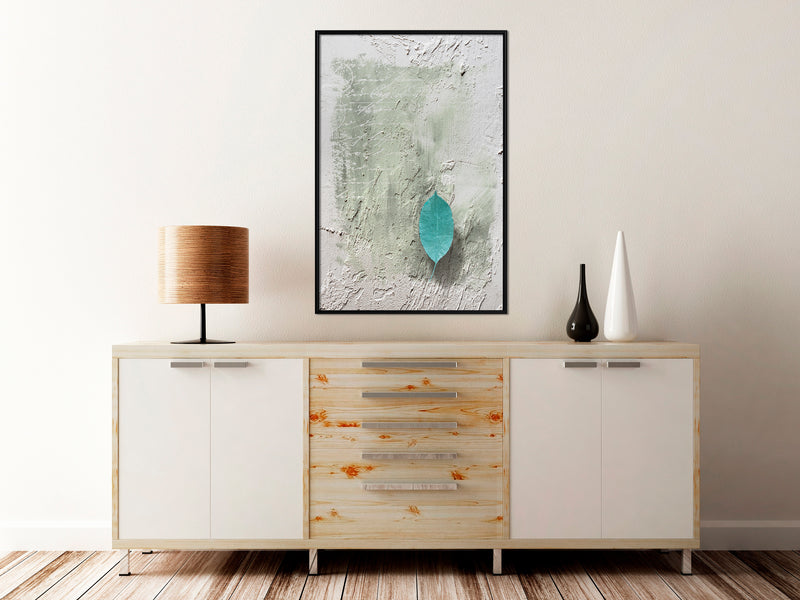 Poster - Floating Leaf I  - zwart