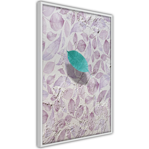 Poster - Floating Leaf II  - wit