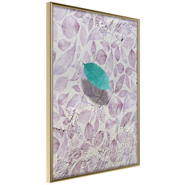 Poster - Floating Leaf II  - goud