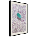 Poster - Floating Leaf II  - zwart passepartout