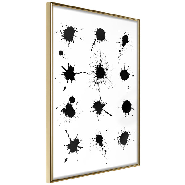Poster - Paintball  - goud