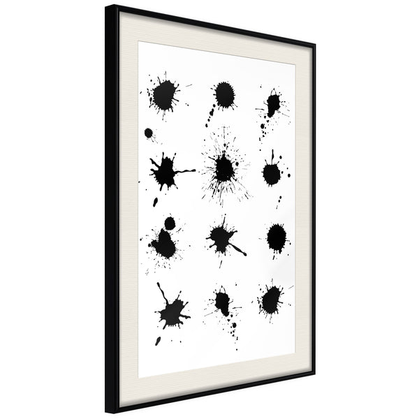 Poster - Paintball  - zwart passepartout