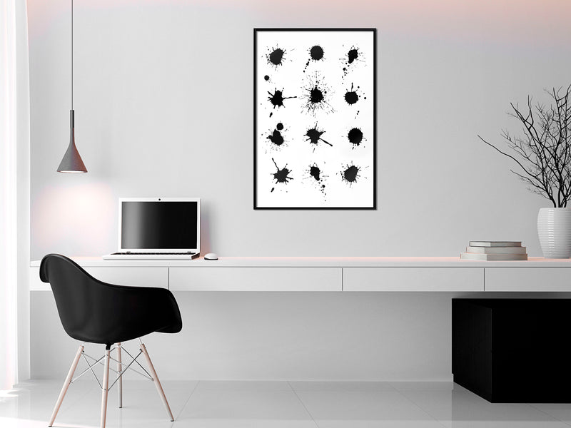 Poster - Paintball  - zwart